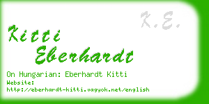 kitti eberhardt business card